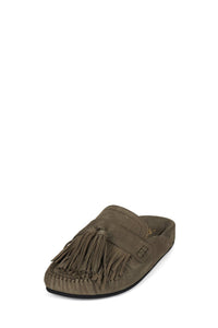 TOGGLE Flat Mule Light Khaki Suede _hover