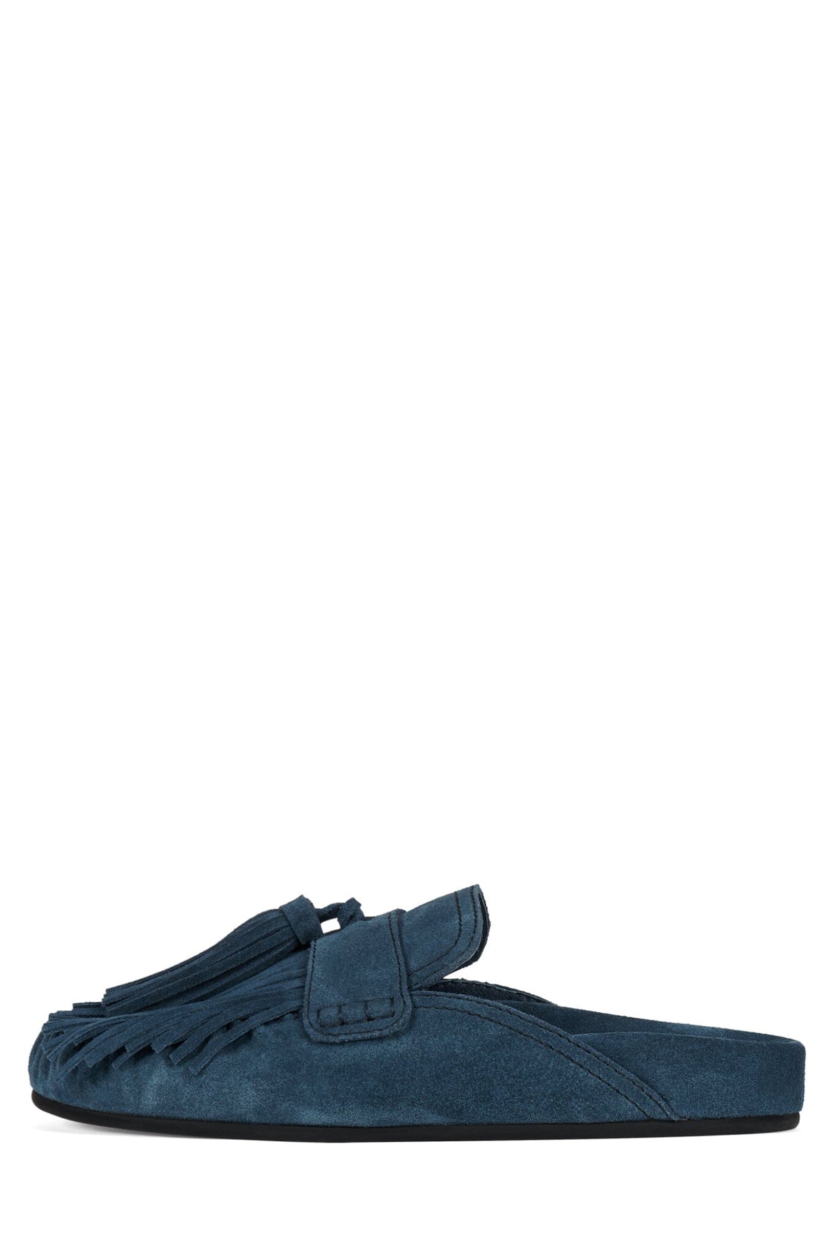 TOGGLE Flat Mule Blue Suede