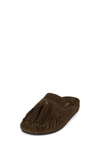 TOGGLE Flat Mule Brown Suede _hover