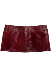 TOO-COOL Jeffrey Campbell Mini Skirt Red Crackle _hover