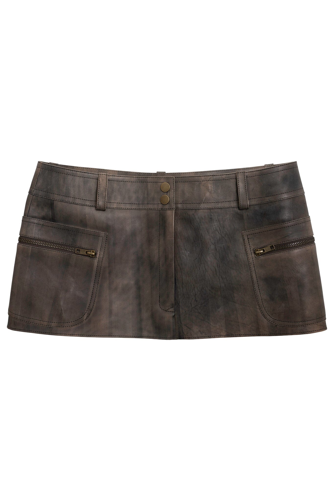 TOO-COOL SKIRT Jeffrey Campbell Leather Mini Skirt