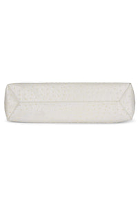 TOOLBOX Jeffrey Campbell Clutch White Ostrich 