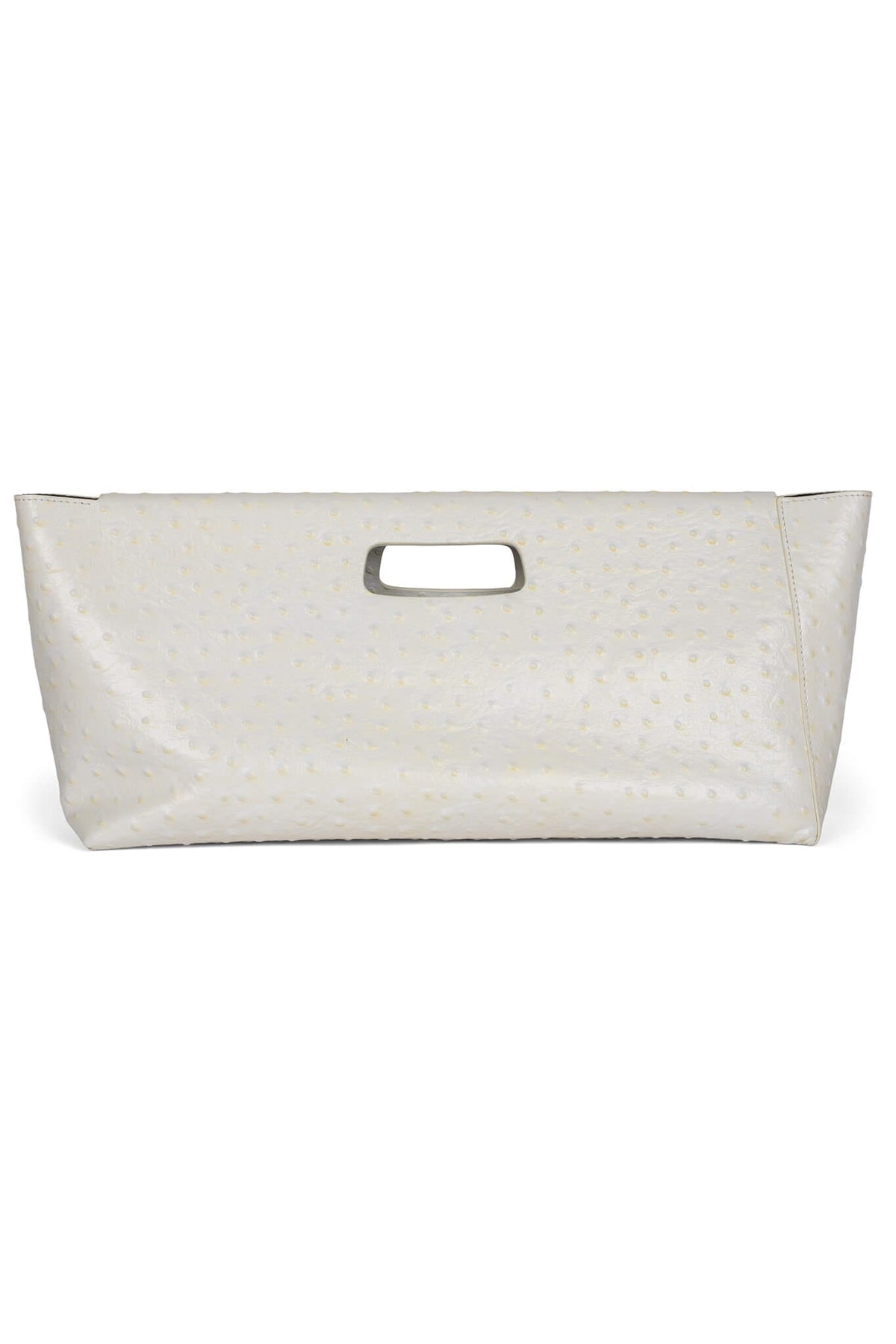 TOOLBOX Jeffrey Campbell Clutch White Ostrich 
_hover