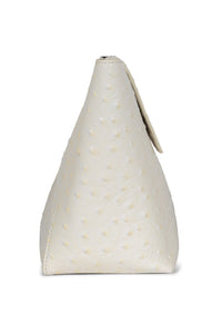TOOLBOX Jeffrey Campbell Clutch White Ostrich 