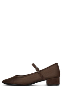 TOP-TIER Jeffrey Campbell Mary-Janes Brown Mesh Brown Suede