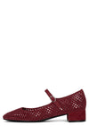 TOPTIER-PC Mary-Jane DV Red Suede 6 