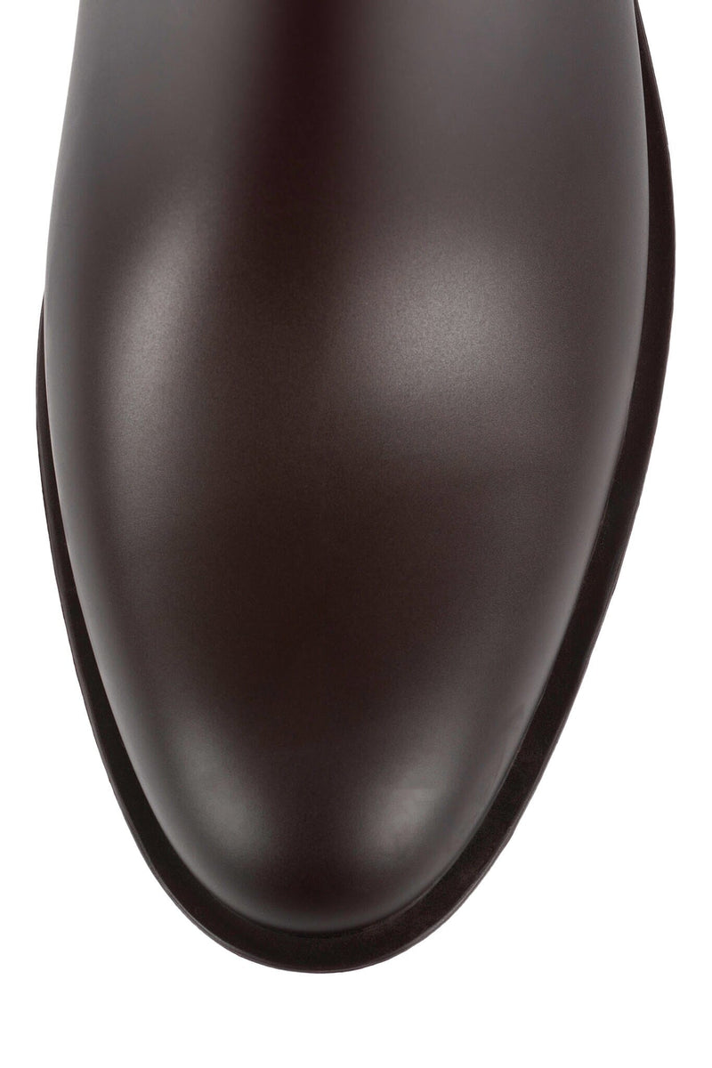 TORRENTIAL Jeffrey Campbell Knee-High Rain Boot Brown