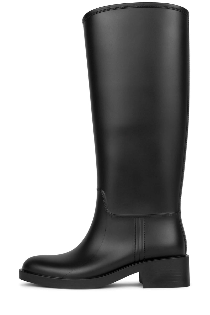 TORRENTIAL Jeffrey Campbell Knee-High Rain Boot Black