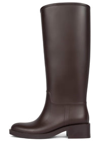TORRENTIAL Jeffrey Campbell Knee-High Rain Boot Brown
