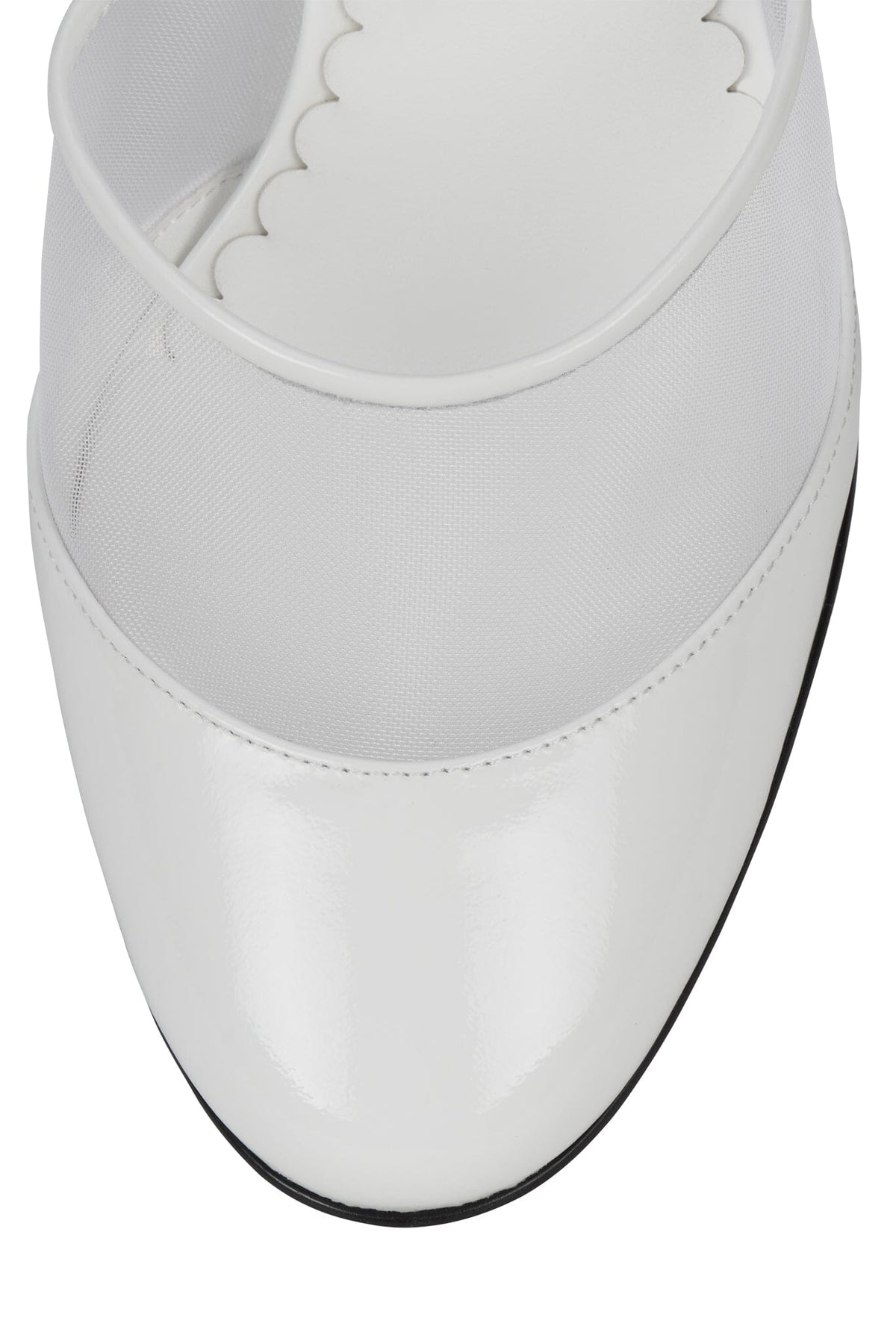 TREATMENT Heeled Mule White Combo
