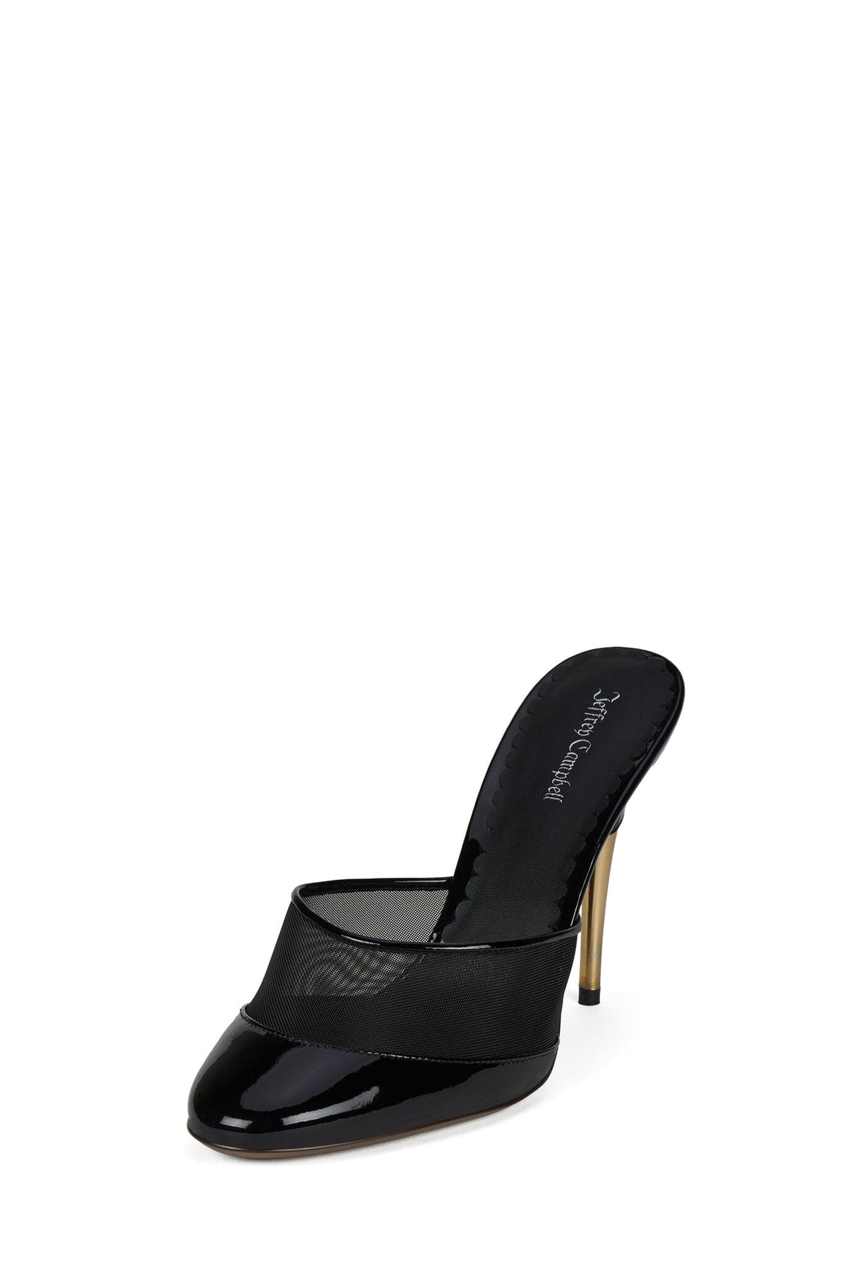 TREATMENT Heeled Mule Black Combo _hover
