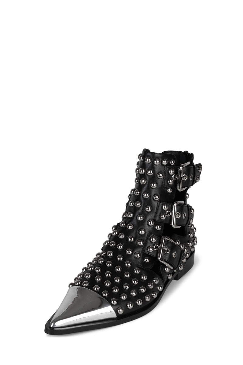 TRESPASS Jeffrey Campbell Bootie Black Silver