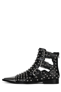 TRESPASS Jeffrey Campbell Bootie Black Silver