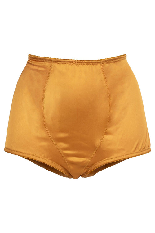 TRICKERY Jeffrey Campbell Shorts Yellow Satin  