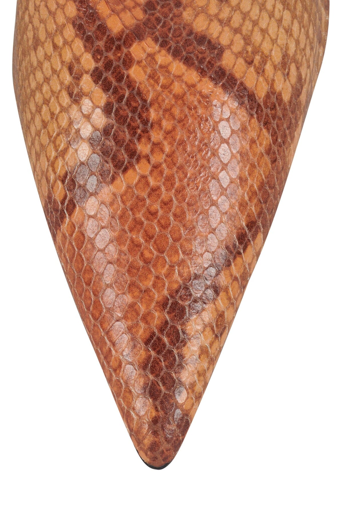 TRILLA Jeffrey Campbell Knee-High Boots Orange Python