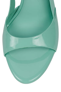 TRIOMPHE Jeffrey Campbell Heeled Sandal Mint Patent