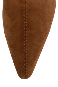 TRIXXIE Jeffrey Campbell Knee-High Boot Rust Suede