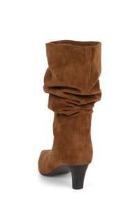 TRIXXIE Jeffrey Campbell Knee-High Boot Rust Suede