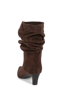 TRIXXIE Jeffrey Campbell Knee-High Boot Espresso Suede