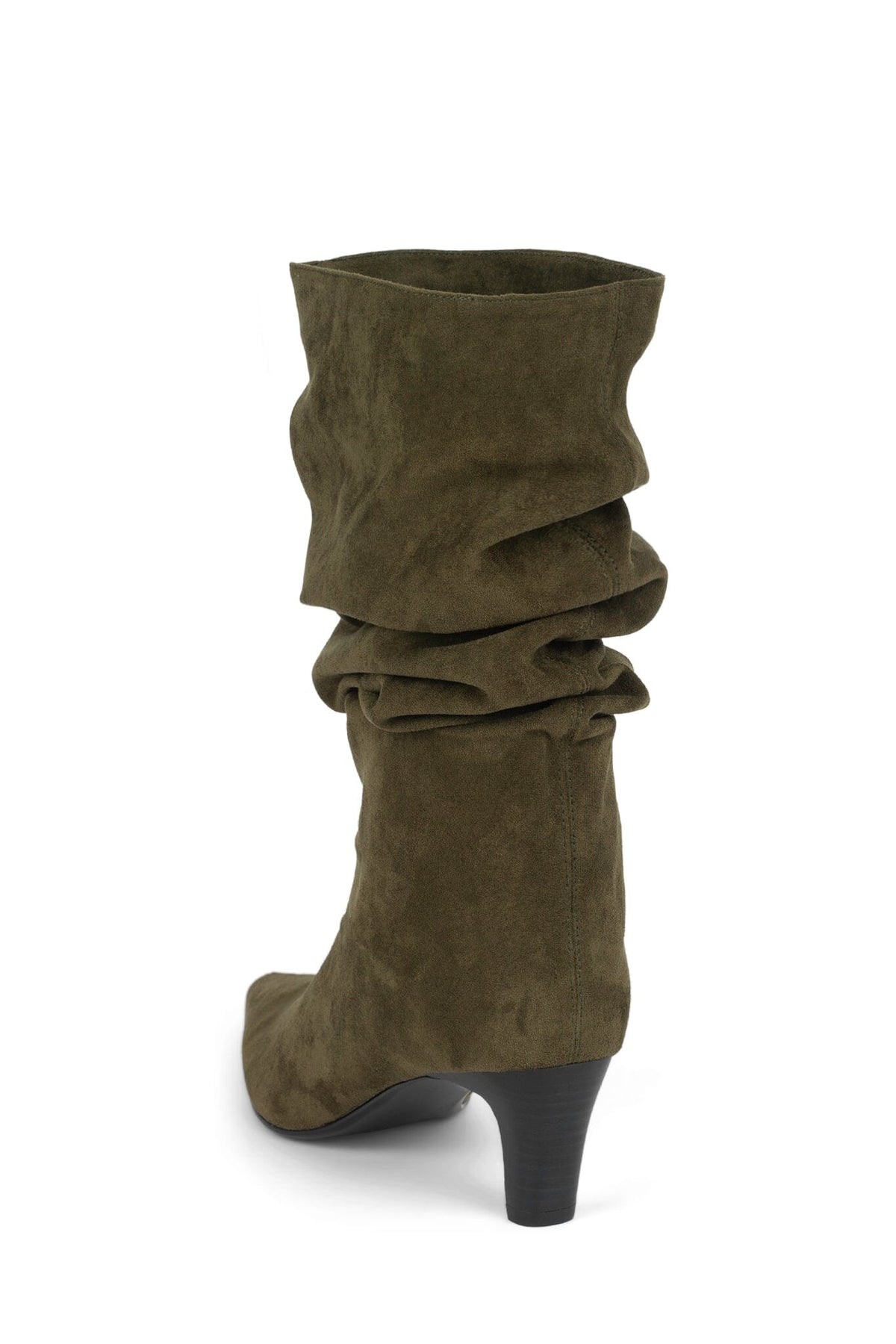 TRIXXIE Jeffrey Campbell Knee-High Boot Olive Suede