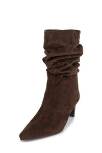 TRIXXIE Jeffrey Campbell Knee-High Boot Espresso Suede _hover