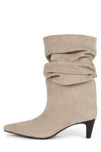 TRIXXIE Jeffrey Campbell Knee-High Boot Ice Suede