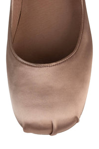 TUTU-MJ Jeffrey Campbell Mary Jane Ballet Flat Dark Natural Satin