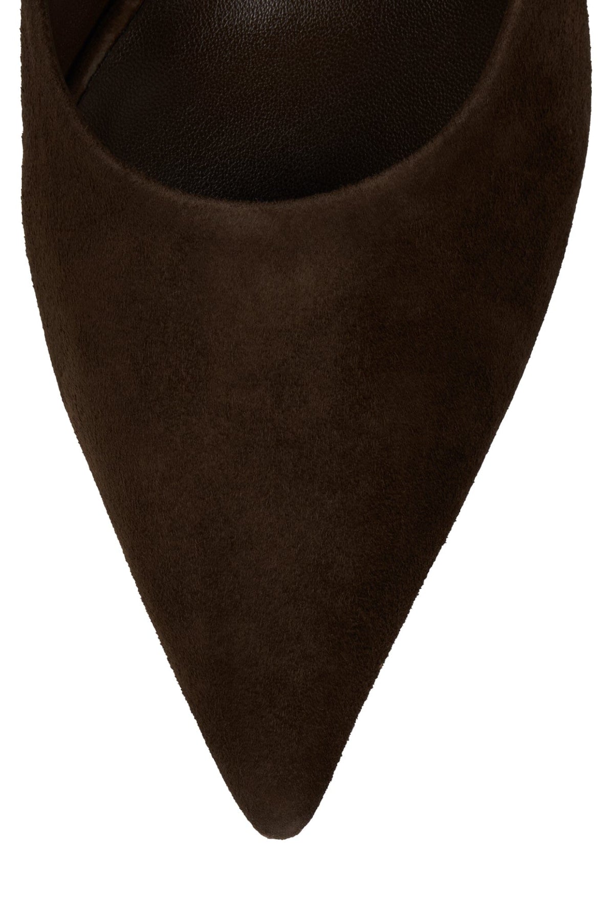 UNAMUSED Jeffrey Campbell Heeled Mule Brown Suede