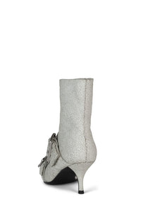 UP-2-DATE Jeffrey Campbell Heeled Boots White Crackle