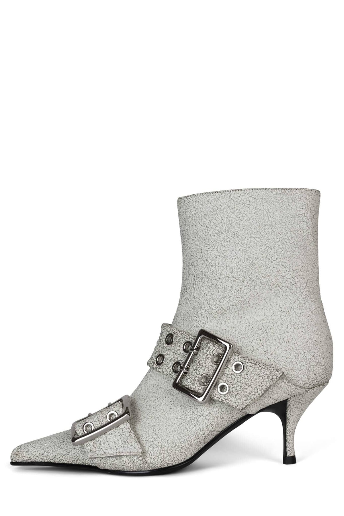 UP-2-DATE Jeffrey Campbell Heeled Boots White Crackle