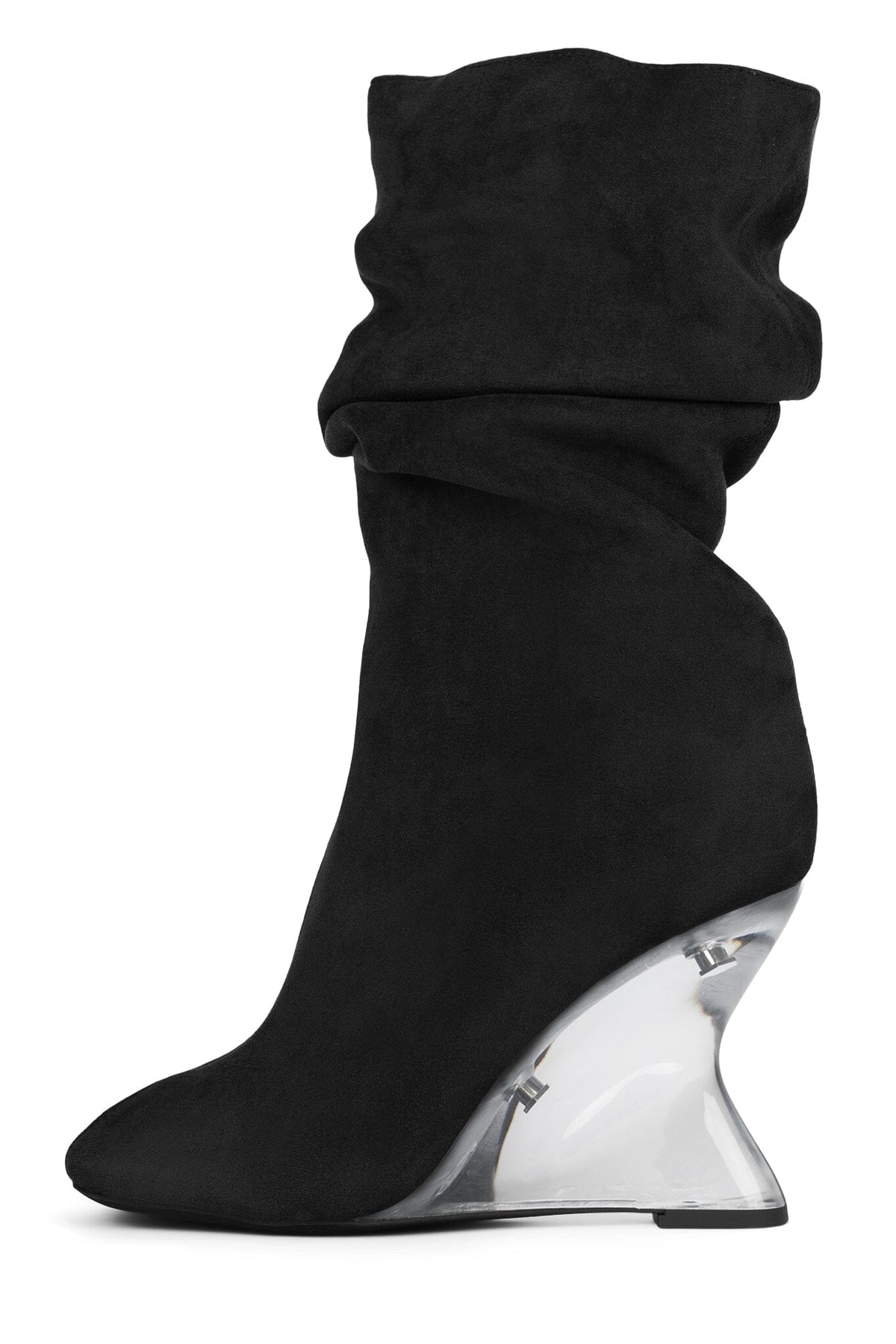 VANIA Jeffrey Campbell Knee-High Boot Black Suede Combo