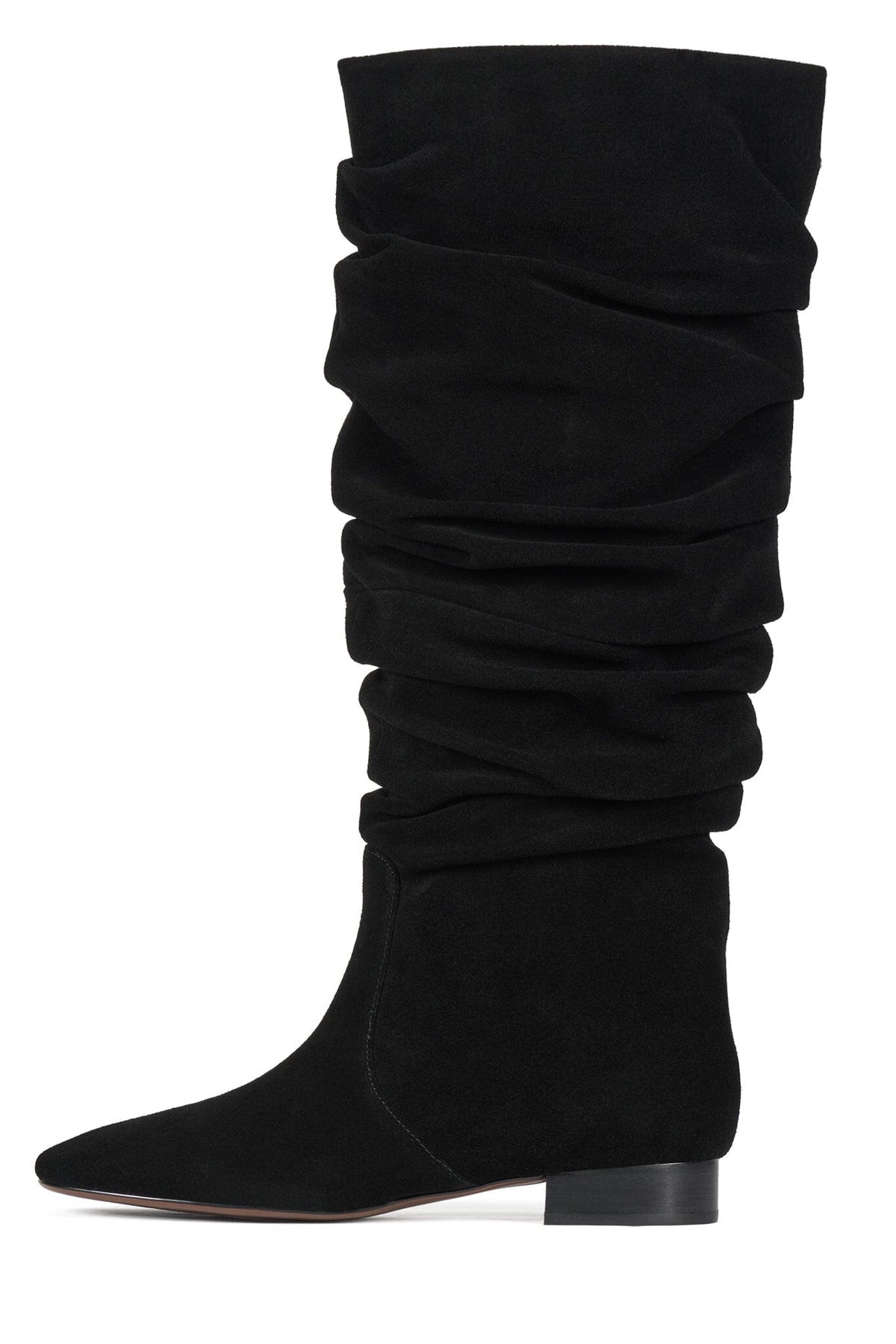 VASHTI Slouched Boot Black Suede