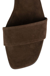 VELLUM-2 Flat Sandal Brown Suede