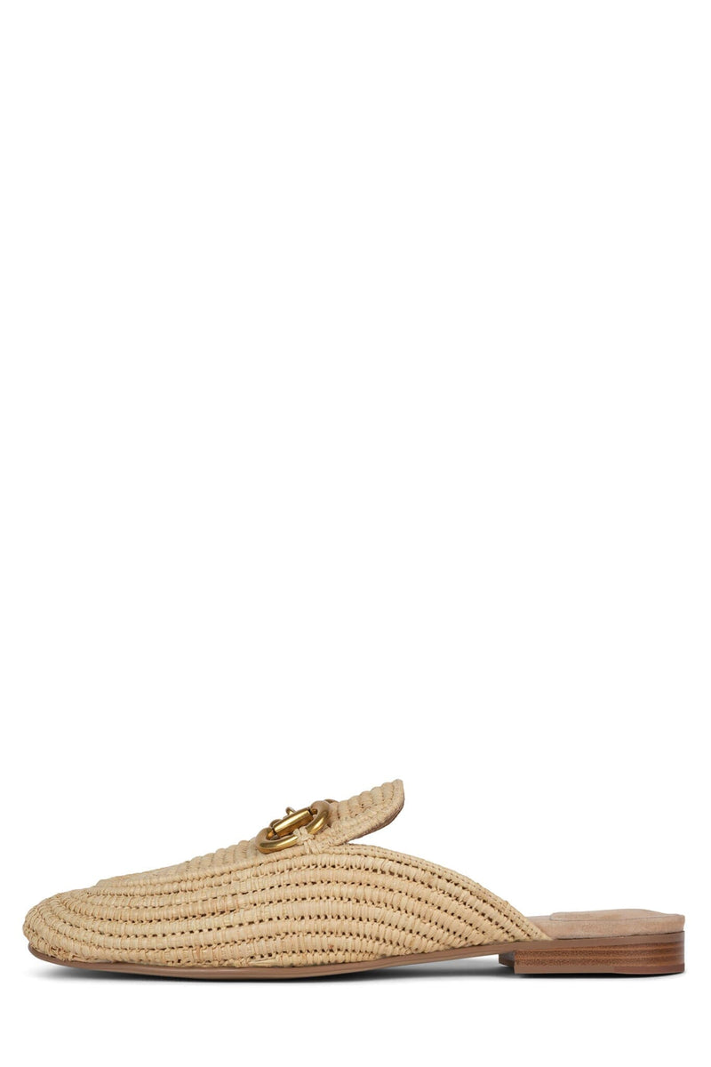 VELVIT-MR Jeffrey Campbell Loafer Natural Woven