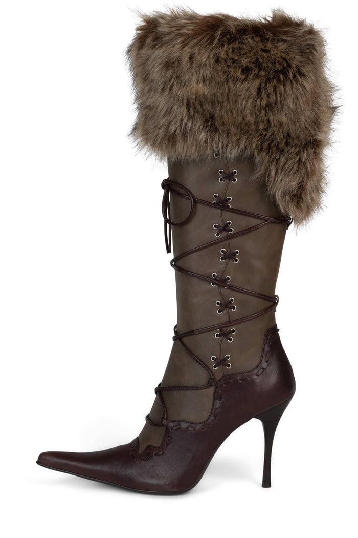 VERBIER-F Knee-High Boot YYH Brown Combo 6 