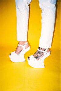 VICIOUS-EX White Patent White _hover