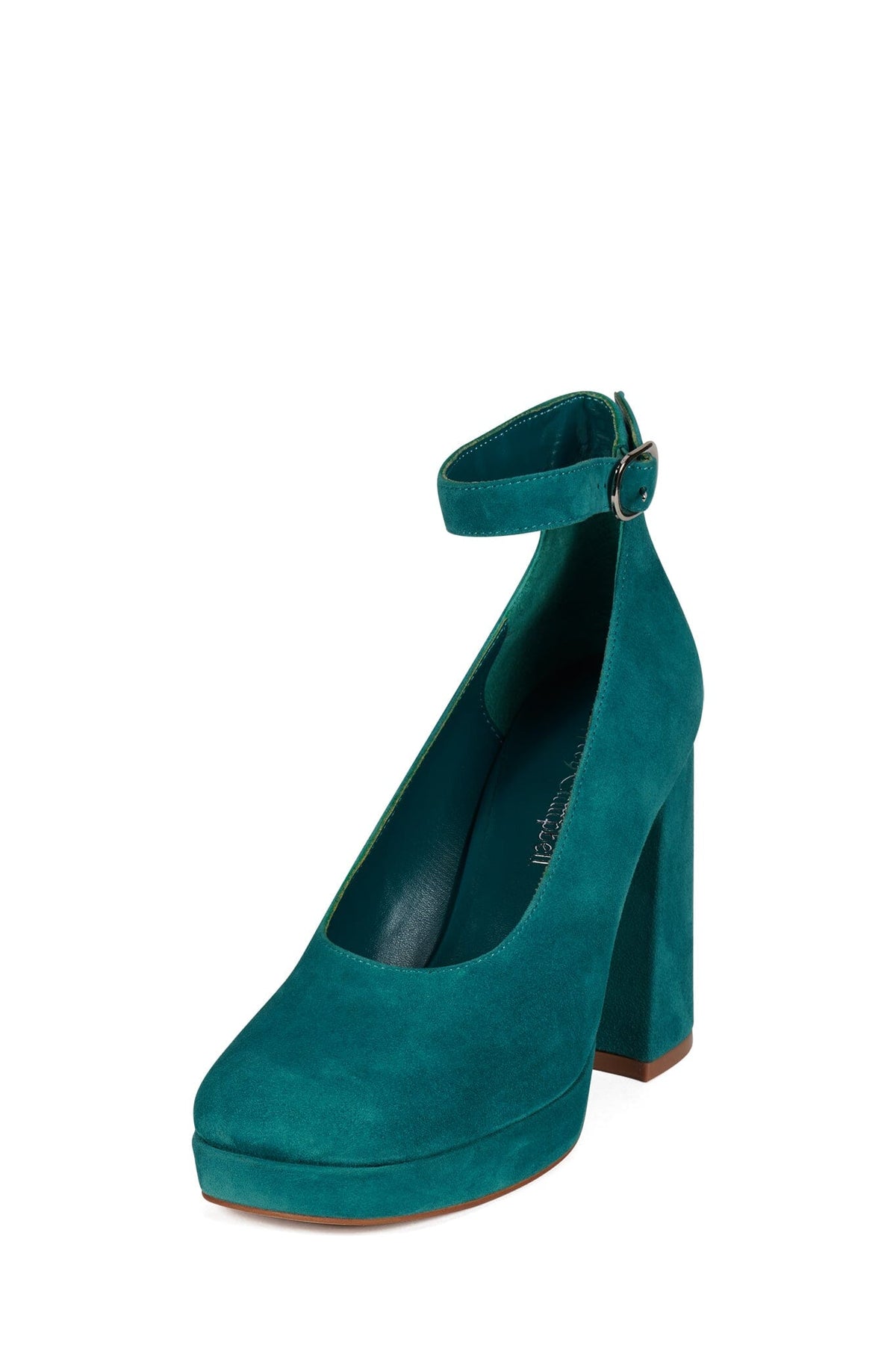VIVENT Jeffrey Campbell Chunky Block Heels Turquoise Suede
_hover 