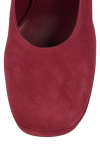 VIVENT Jeffrey Campbell Chunky Block Heels Deep Rose Suede