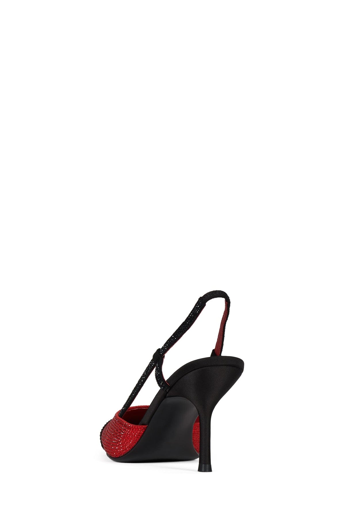 VIVID-J Slingback Heel Red Black Combo