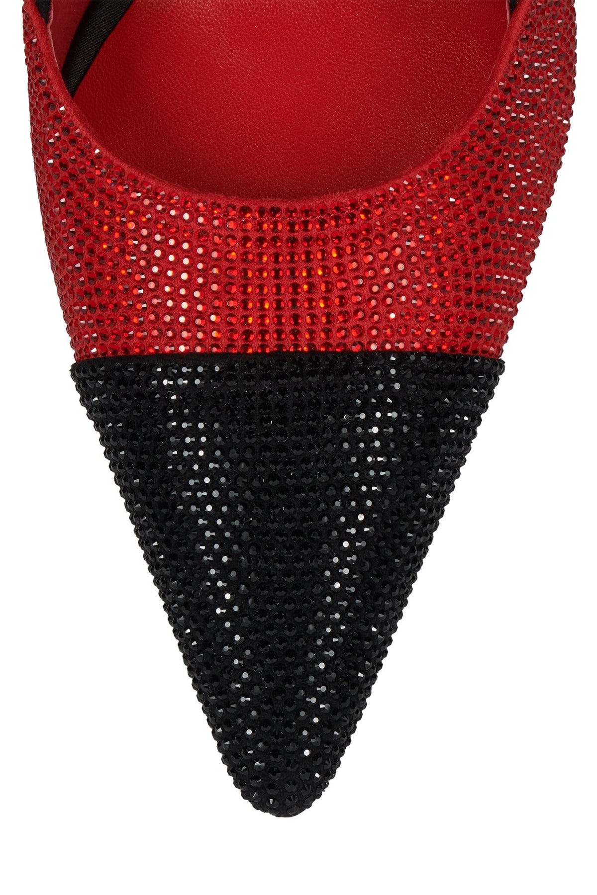 VIVID-J Slingback Heel Red Black Combo