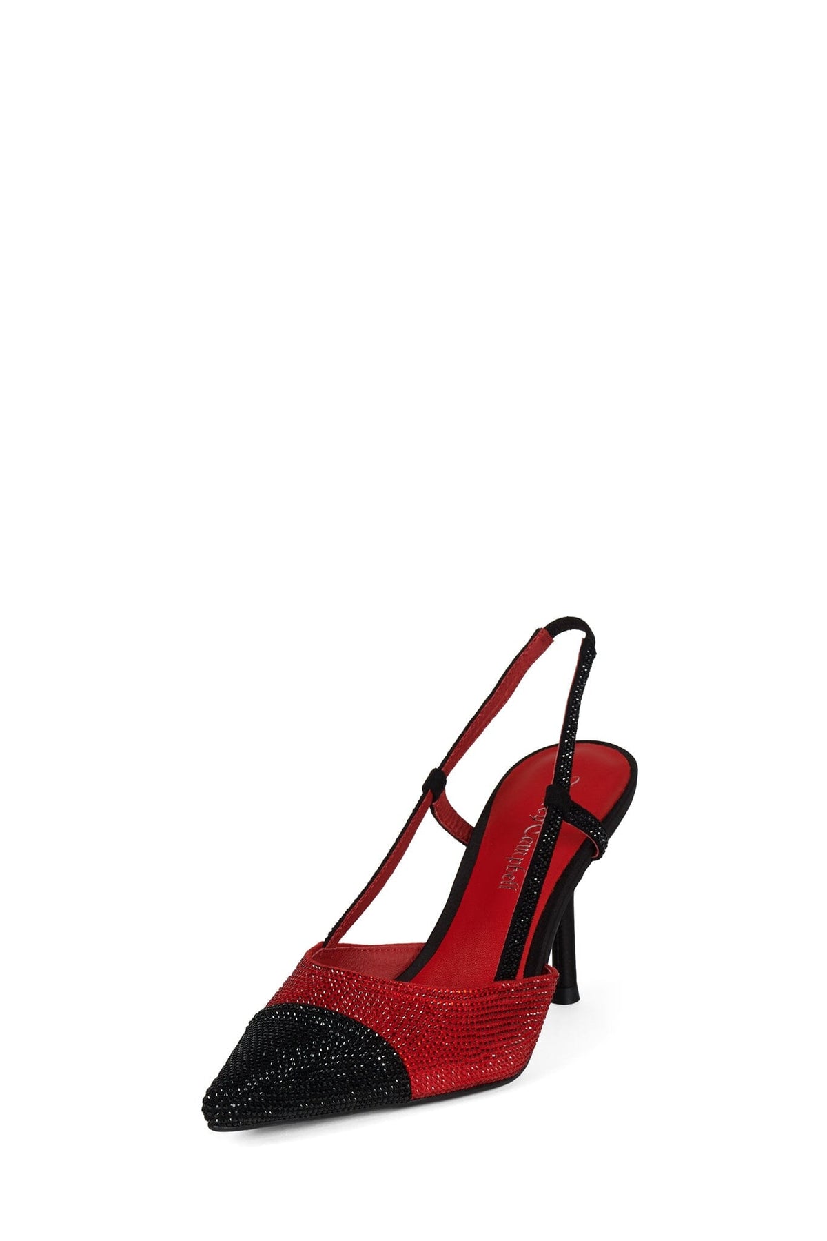 VIVID-J Slingback Heel Red Black Combo _hover