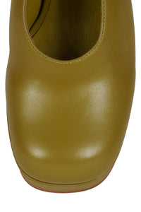 VIVRE Jeffrey Campbell Platform Heels Chartreuse