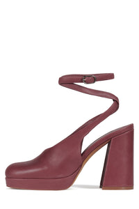 VIVRE Jeffrey Campbell Platform Heels Dusty Berry