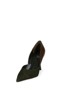 VOLTURI Jeffrey Campbell High-Heel Khaki Suede Combo
_hover