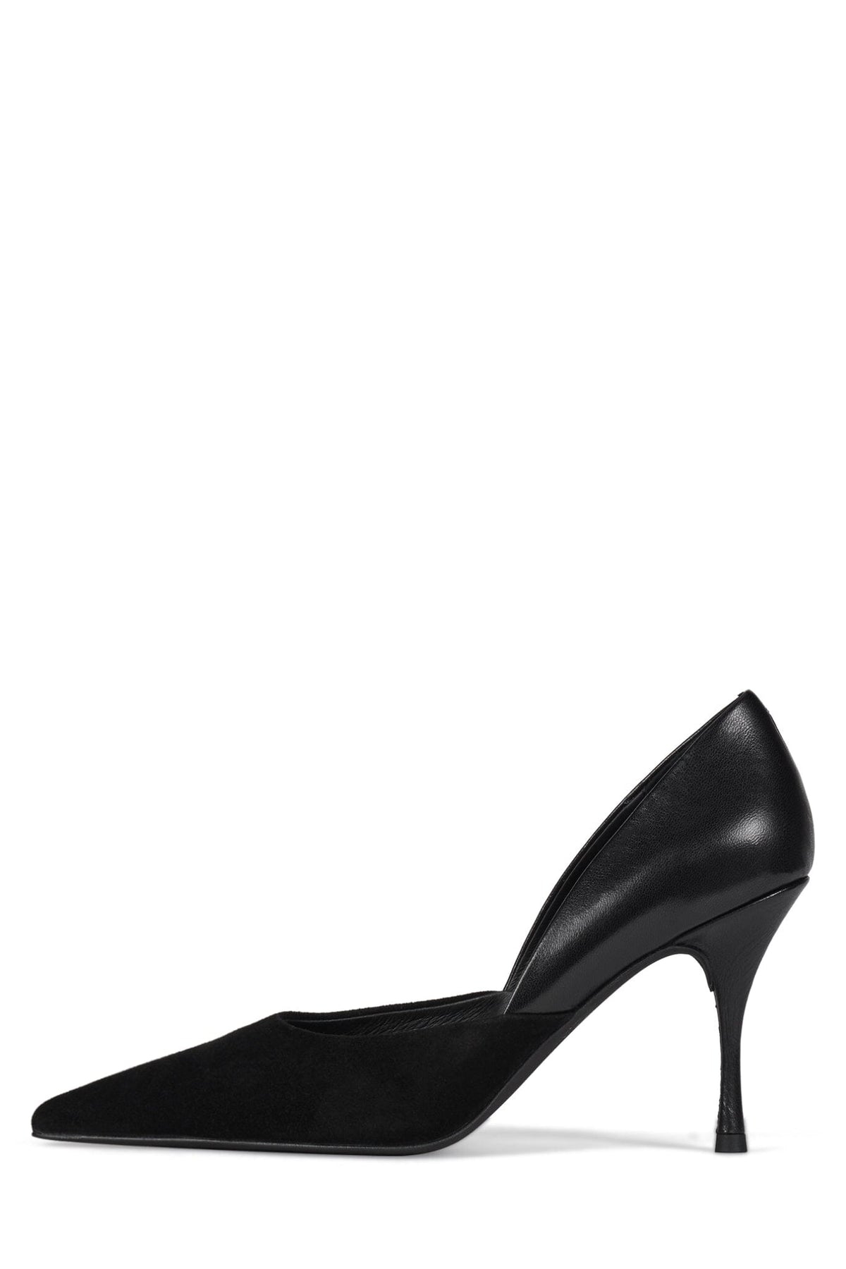VOLTURI Jeffrey Campbell High-Heel Black Suede Combo