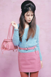 VYPER Jeffrey Campbell Mini Skirt Pink Crinkle Patent
_hover