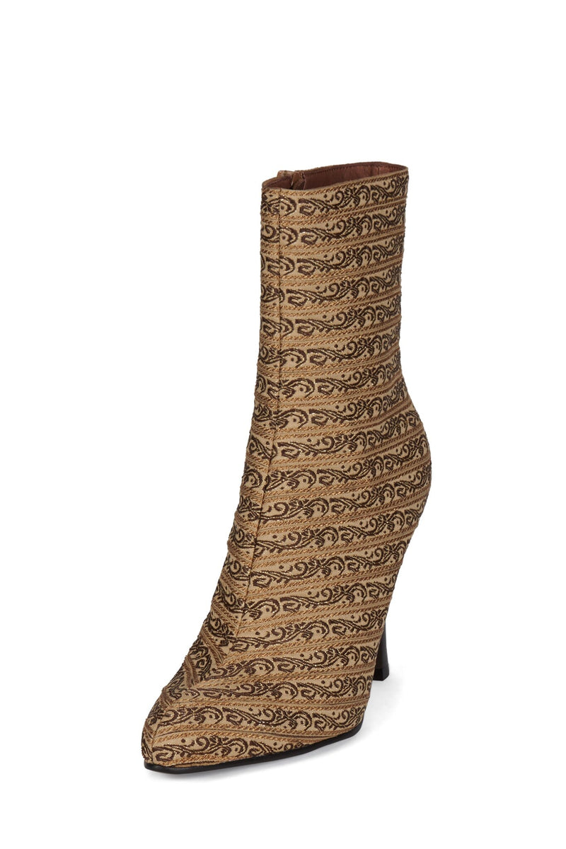 WEAVER Jeffrey Campbell Heeled Boot Beige Brocade
_hover