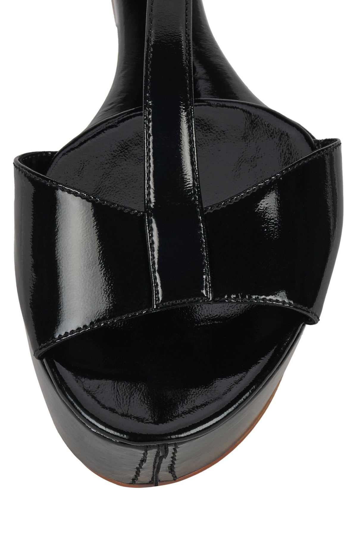 WERK-IT Jeffrey Campbell Platform Wedge Black Patent