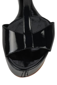 WERK-IT Jeffrey Campbell Platform Wedge Black Patent
