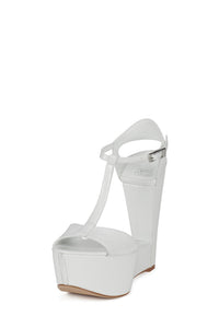 WERK-IT Jeffrey Campbell Platform Wedge White Patent _hover